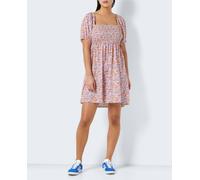 Noisy May Vestido corto de mujer nido de abeja. Blanco 34 (XS)