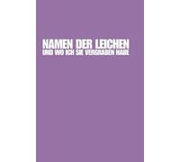 Noitzbuch: Namen der Leichen und wo ich sie vergraben habe