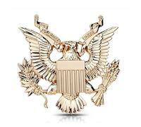 Noizzy Emblema de auto American Eagle, insignia del Gran Sello de los Estados Unidos, calcomanía patriótica de metal 3D para automóviles, camiones, SUV, decoración metálica brillante con símbolo de
