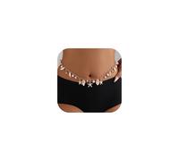 Nojess Cinturón de concha de playa para mujer, cadena de cintura ajustable, concha, perlas, conchas, cadena de cuerpo, cadenas de cintura, cinturón bohemio, L, Perla Aolly Perla Estrella de mar, No es