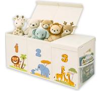Nojube® Baúl Juguetes Infantil Grande XL, Caja Juguetes Almacenaje - Selva