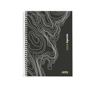 Nokers - Agenda 2025 diaria | Agenda anual 16x23 cm, tapas acabado Soft Touch, Espiral, papel 100g/m²| Enero a Diciembre 2025 vista diaria | Sea