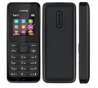 Nokia 105 1.4" 70g Negro Teléfono básico - Teléfono móvil (Barra, SIM Doble, 3,56 cm (1.4"), 128 x 128 Pixeles, 800 mAh, Negro)