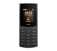 Nokia 105 4G 2025 teléfono móvil 4G negro Dual SIM 1.8 pulgadas pantalla 1020mAh batería Radio FM