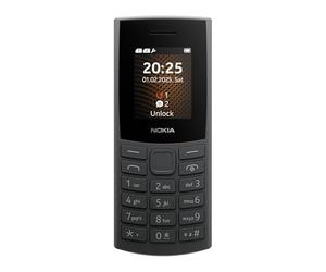 Nokia 105 4G 2025 teléfono móvil 4G negro Dual SIM 1.8 pulgadas pantalla 1020mAh batería Radio FM