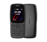 Nokia 106 Policarbonato Batería Larga Duración 2000 Contactos Juegos Integrados Negro