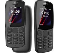 Nokia 106 Todos los operadores de 4 GB Dual Sim 2018 Gris Oscuro con Linterna LED - Radio FM - Teléfono con botón Grande