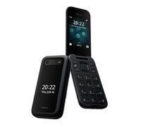 Nokia 2660 Flip 4G, Pantalla de 2.8 Pulgadas, función SIM Dual con Pantalla Grande, botón de Emergencia, Juegos Gameloft precargados y Datos de Origen, Color Negro