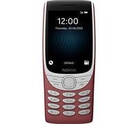 Nokia 8210 Todos los operadores, 0.05 GB, Cuenta con teléfono con conectividad 4G, Pantalla Grande, Reproductor de MP3 Integrado, Radio FM inalámbrica y Juego clásico Snake (Dual SIM) - Rojo