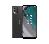 Nokia C32 de 6,5” HD+ con 3 GB de RAM/64 GB de ROM, cámaras de 50 MP, batería de 3 días de duración, parte trasera de vidrio templado, certificación IP52, Android 13, Dual SIM - Charcoal