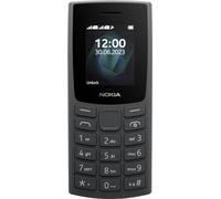 Nokia Teléfono con función 105 2G con batería de larga duración, 12 horas de tiempo de conversación, radio FM inalámbrica, pantalla grande y teclado táctil, SIM dual, carbón