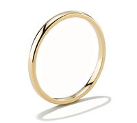 NOKMIT Anillos de boda de oro de 2 mm, 4 mm, 6 mm, para mujeres y hombres, anillos de tungsteno delicados anillos de cúpula dorada para pulgar, anillo de alto pulido, no se deslustra, ajuste cómodo