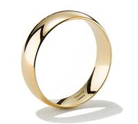 NOKMIT Anillos de boda de oro de 2 mm, 4 mm, 6 mm, para mujeres y hombres, anillos de tungsteno delicados anillos de cúpula dorada para pulgar, anillo de alto pulido, no se deslustra, ajuste cómodo