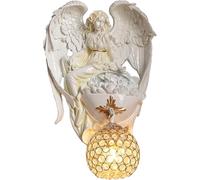 NOKTAI Lámpara de Pared de Resina Blanca con Forma de ángel de Diosa, Estilo Europeo, para Dormitorio, Comedor, Pasillo, baño, Pasillo, candelabro Colgante de Techo.
