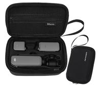 Nokwocy Funda para DJI Osmo Pocket 3 Creator Combo, impermeable PU y EVA, bolsa compacta con asa de correa, protección de viaje para Osmo Pocket 3 Combo accesorios, color negro