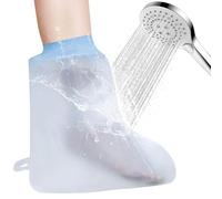 Nokwocy Protector de ducha para pie, protección de yeso impermeable, reutilizable, brazo de yeso reutilizable, protección impermeable para brazo de yeso al ducharse y bañarse (manga corta)