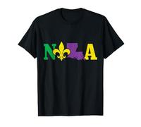 NOLA, Nueva Orleans, Luisiana, Souvenir Pride, Mardi Gras Camiseta gráfica económica