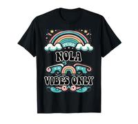 NOLA Vibes Only Cute Retro Girls NOLA Name Camiseta