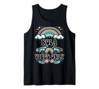 NOLA Vibes Only Cute Retro Girls NOLA Name Camiseta sin Mangas