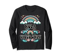 NOLA Vibes Only Cute Retro Girls NOLA Name Manga Larga