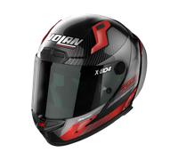 NOLAN CASCO COMPLETO X-804 RS ULTRA CARBON HOT LAP NEGRO ROJO