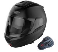 NOLAN Casco + intercomunicador Set N100-6 Classic N-Com Matt Black + N-COM B602 R Series Individual