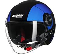 NOLAN Casco N21 Visor 06 Bicromo, 351 L, Negro, Azul, Azul Claro