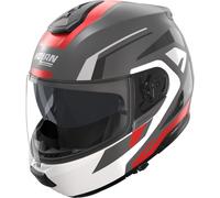 NOLAN Cascos N100-6 Cinetico Grey Lava / White / Red Matte XXL