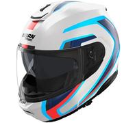 Nolan Casco abatible N100-6 Radiante 358 M femenino Negro/Gris Oscuro/Rojo/Blanco/Verde