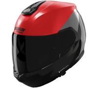 Nolan N100-6 Verniciatura Speciale 355, casco abatible M female Mate Negro/Gris Oscuro/Rojo