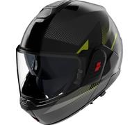Casco Modular Nolan N-120-1 Ciclone Gris Lava/Negro/Verde Impulse MateM Gris Lava,Negro,Verde Impulse Mate