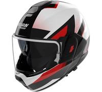 Casco Abatible Nolan N120-1 CICLONE 363 Bianco / Nero / Rosso
