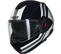 Casco Abatible Nolan N120-1 LINEO 348 Nero / Bianco / Argento