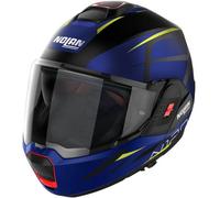 NOLAN Cascos N120-1 Nightlife N-Com Matt Black / Yellow / Blue / Fiat Cayman Blue XL