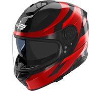 Nolan Casco integral N80-8 Fervo 355 Negro/Rojo Cromo Metal Talla L Mujer