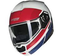 Nolan N90-3 06 Roboto N-Com Casco, blanco-rojo-azul, tamaño S para Hombres