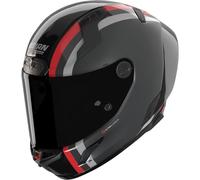 Nolan Casco integral X-804 RS Ultra Carbon Gemini 364 Carbono Negro/Rojo/Gris Oscuro Talla S Mujer