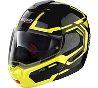 Nolan Driller Casco Modular, Juventud Unisex, Negro y Amarillo, M (58)