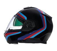 NOLAN Helmet N100-6 ASSOLUTO 348 L, Negro, Azul, Rojo y Azul Claro