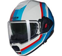 NOLAN Helmet N120-1 LINEO 347 M, Blanco, Azul y Rojo