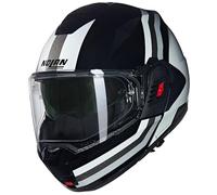NOLAN Helmet N120-1 LINEO 348 L, Negro/Blanco/Plateado