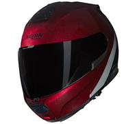 Nolan Helmet N120-1 VERNICIATURA Speciale 341 L, Negro/Gris/Plateado