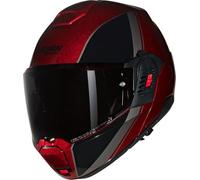 Nolan N120-1 Verniciatura Speciale N-Com Casco, negro-rojo, tamaño S para Hombres