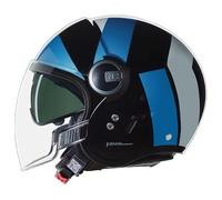 NOLAN Helmet N21 Visor 06 TANGENTE 353 XL, Negro/Azul/Plata