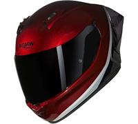 NOLAN Helmet N60-6 Sport VERNICIATURA Speciale 349 S, Rojo visceral, Negro y Gris