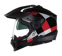 Nolan N70-2 X Ruvido 342, casco modular L male Negro/Gris/Rojo
