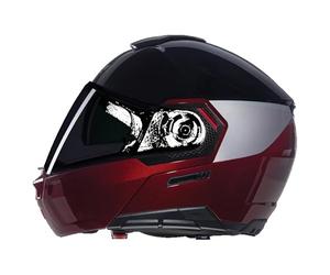 NOLAN Helmet N90-3 06 Verniciatura Special 344 XL, Negro/Rojo visceral