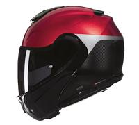 Nolan X-1005 Ultra Carbon Verniciature Speciale 341, casco abati XL male Negro/Rojo Oscuro/Gris Claro