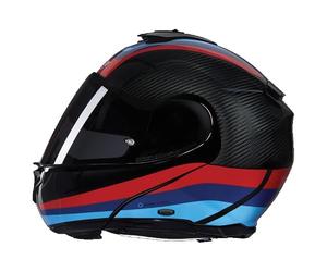 NOLAN Helmet X-1005 Ultra Gran Tour 348 S, Carbon/Blue/Red/Light Blue