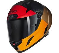 Nolan X-804 RS Ultra Carbon Blocco Casco, rojo-naranja-beige, tamaño 2XL para Hombres